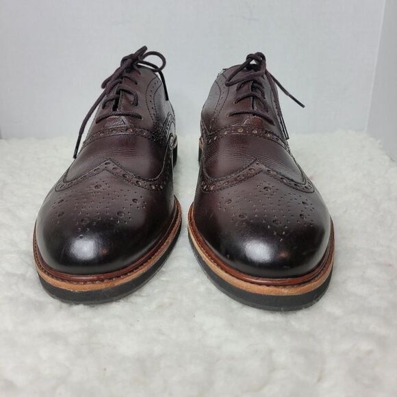 Cole Haan Grand OS Mens Shoes Size 10M Brown Leather Wingtip Oxford C31330 - Picture 2 of 11